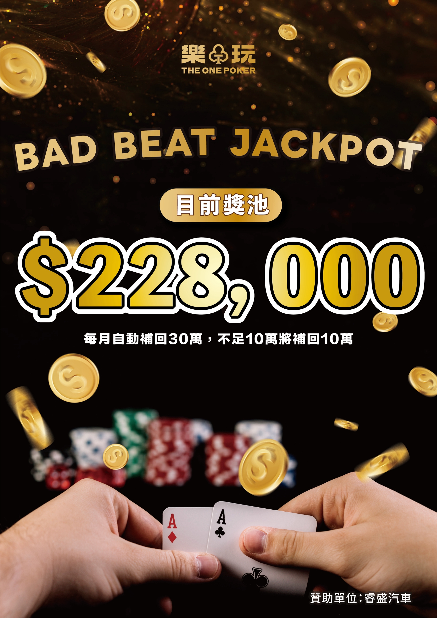 Bad Beat Jackpot 目前獎池活動海報